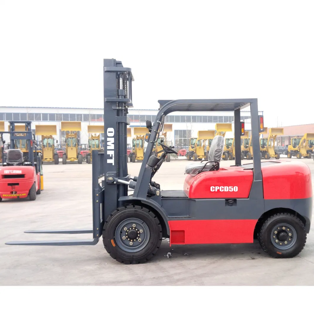 4.5ton Small 5.0 T Diesel Forklift Truck Lift Height 3m 3.5m 4m 4.5m 5m 5.5m 6m 6.5m 7m