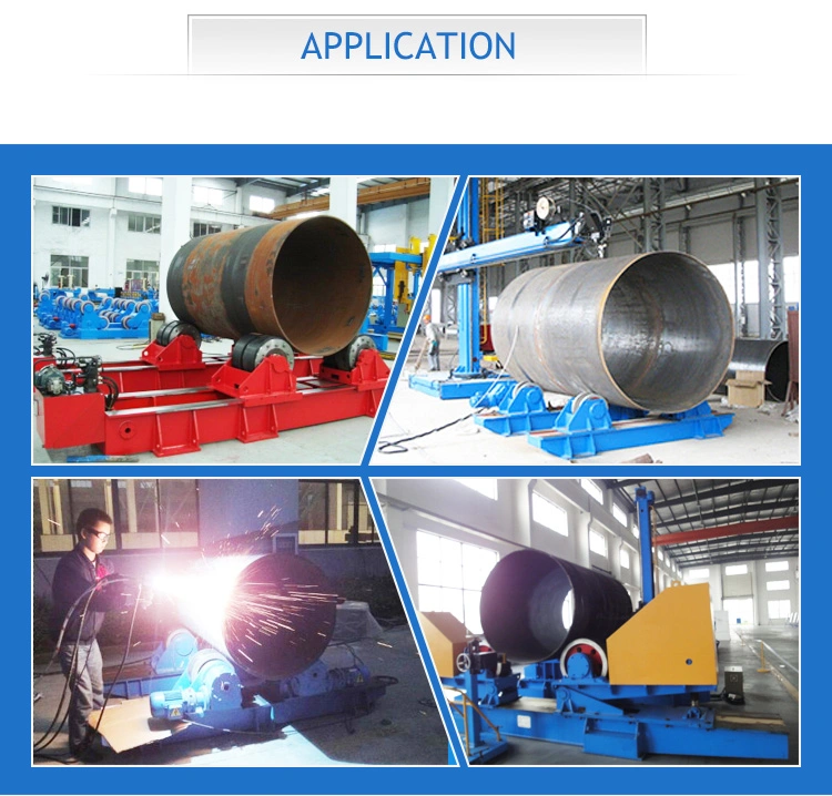 Rotating Pipe Welding Roller Weld Rolling Rotator 300kg for Tank Production Line