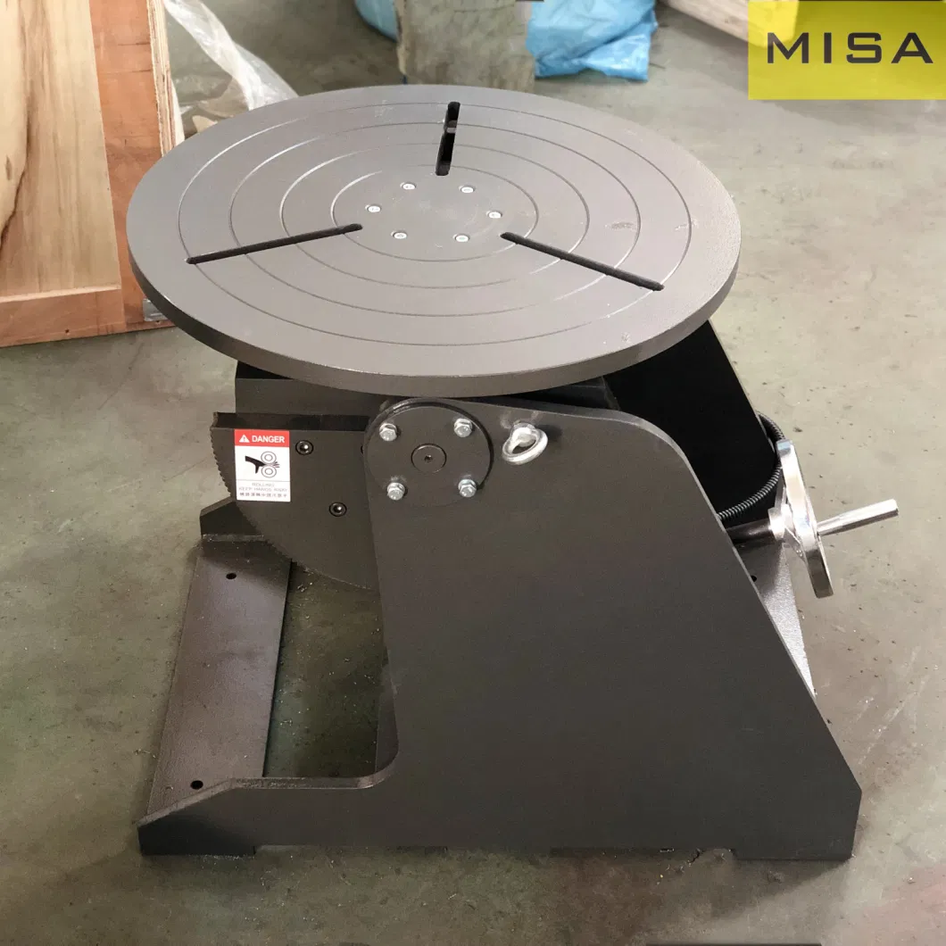 300kg Rotary Positioner Manual Tilting Pipe Turning Table