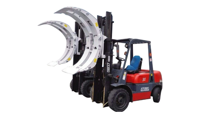Hydraulic Diesel Forklift 2.5 Ton 3 Ton Forklift with Paper Roll Clamp/Bale Clamp/Rotator/Push and Pull Attachment