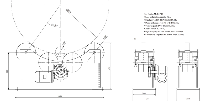 Pipe Positioner Bed Rotator Roller and Turning Rolls