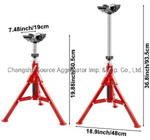 V-Head 2-Ball Folding Legs Welding Adjustable Jacks 1107c Pipe Stand