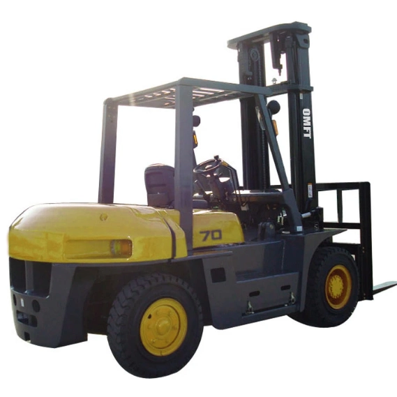 7ton/7000kgs Diesel Forklift 3m/4.5m/5m/6m Lifting Height, with Japanese Isuzu/Mitsubishi/Perkins Engine, with Side Shift/Solid Tyre Tcm Technical