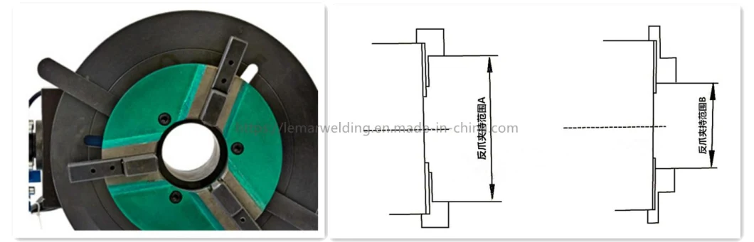 500mm Diameter Quick Chuck Gripper Welding Chucks for Welding Positioners