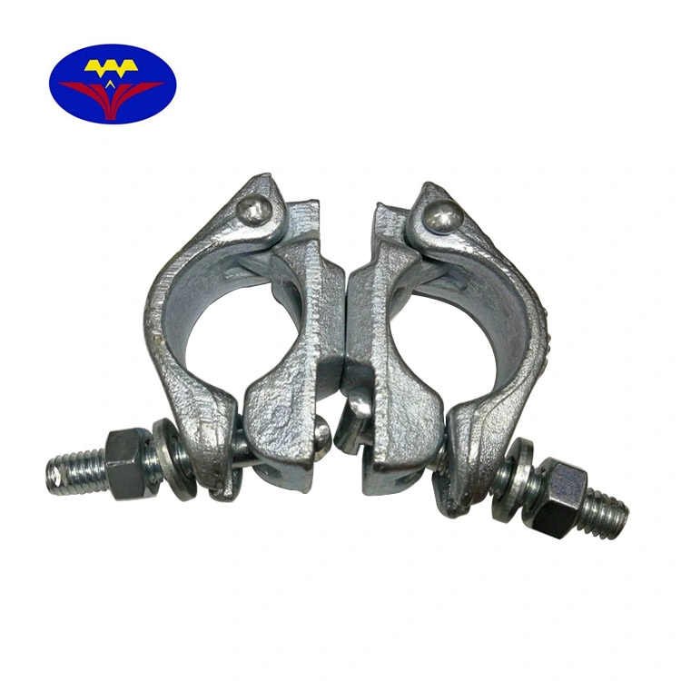 Construction Steel/Metal/Iron Tubular Scaffolding Accessories Drop Forged Swivel Coupler/Clamp 360 Degree Rotating Coupler