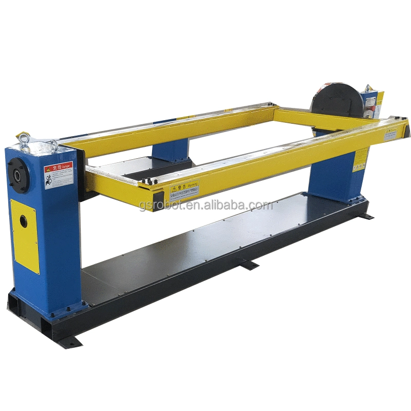 a Single Axis Head and Tail Welding Positioner Designed for Six Axis Intelligent Welding Robots for Global Sales of Docking Weld