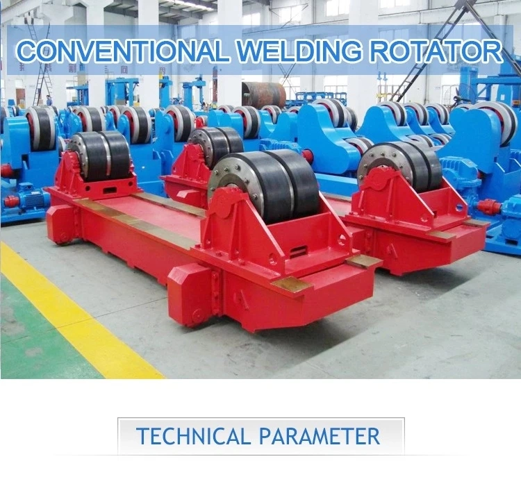 Turning and Idle Rolls Welding Rotator Machine for Flange