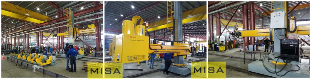 4*4 Welding Manipulator with Lincoln Na-5 Controller, Wire Feeder and Welding Torch, Column and Boom