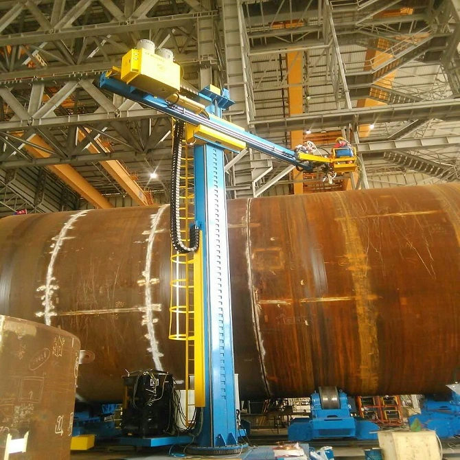 Pressure Vessel Welding Manipulator with Welding Column and Boom