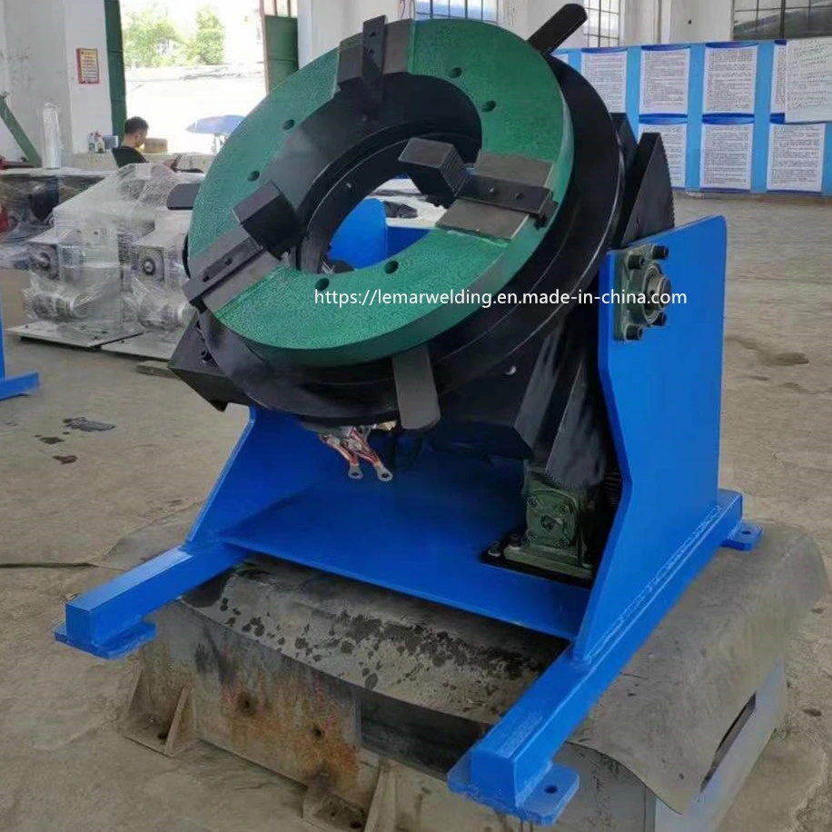 3000kg Universal Rotary Turn Table Positioner with 3 Jaw Lathe Chuck