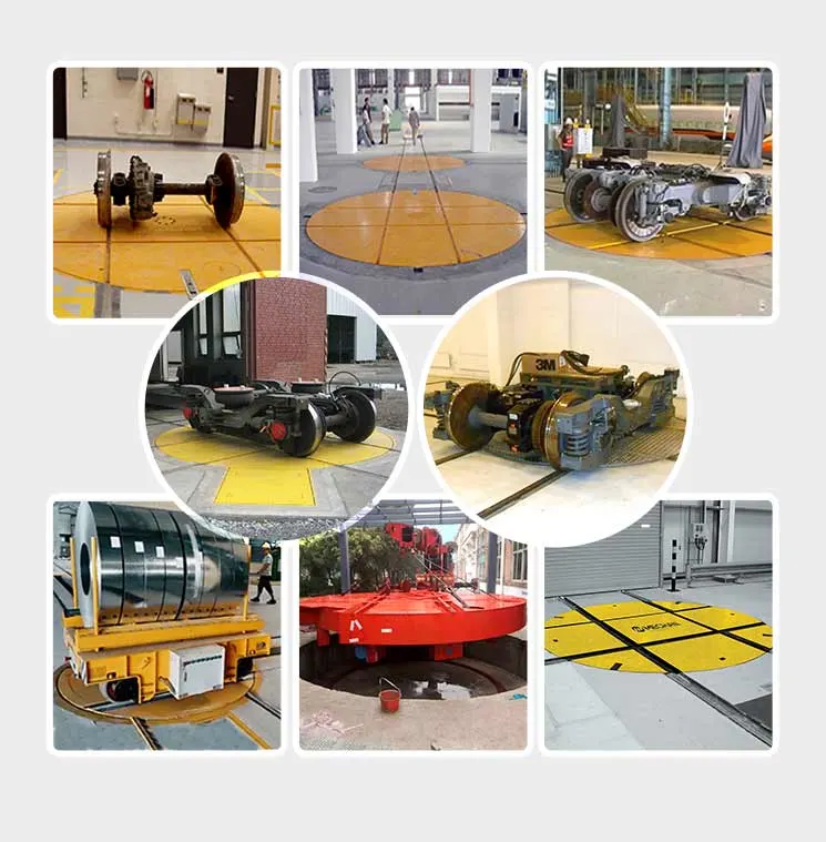 Battery Powered Electric Remote Control Railway Transfer Turntable for Factory Production