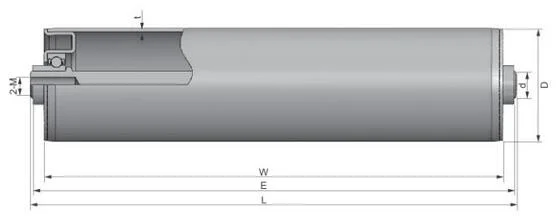 Stable Protection PVC Brand Galvanized Steel 3 Inch Conveyor Roller