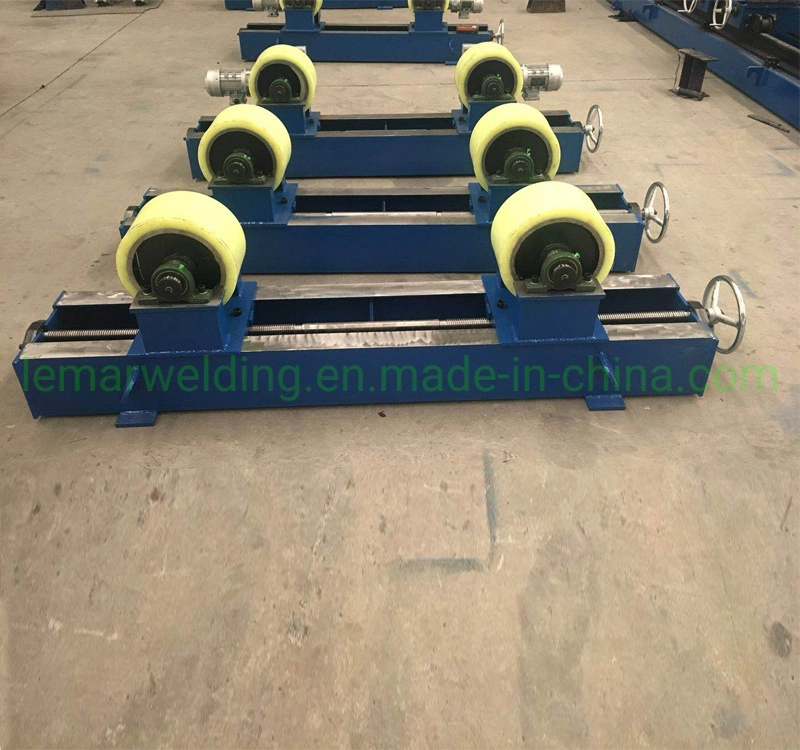 5 Ton Screw Adjusting Pipe Roller Rotator for Cylinder Tank Vessel Turning