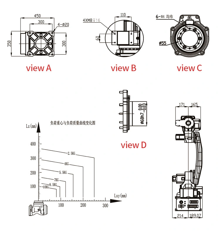 Industrial 6 Axis Robot Arm/MIG Welding Robot Manipulator