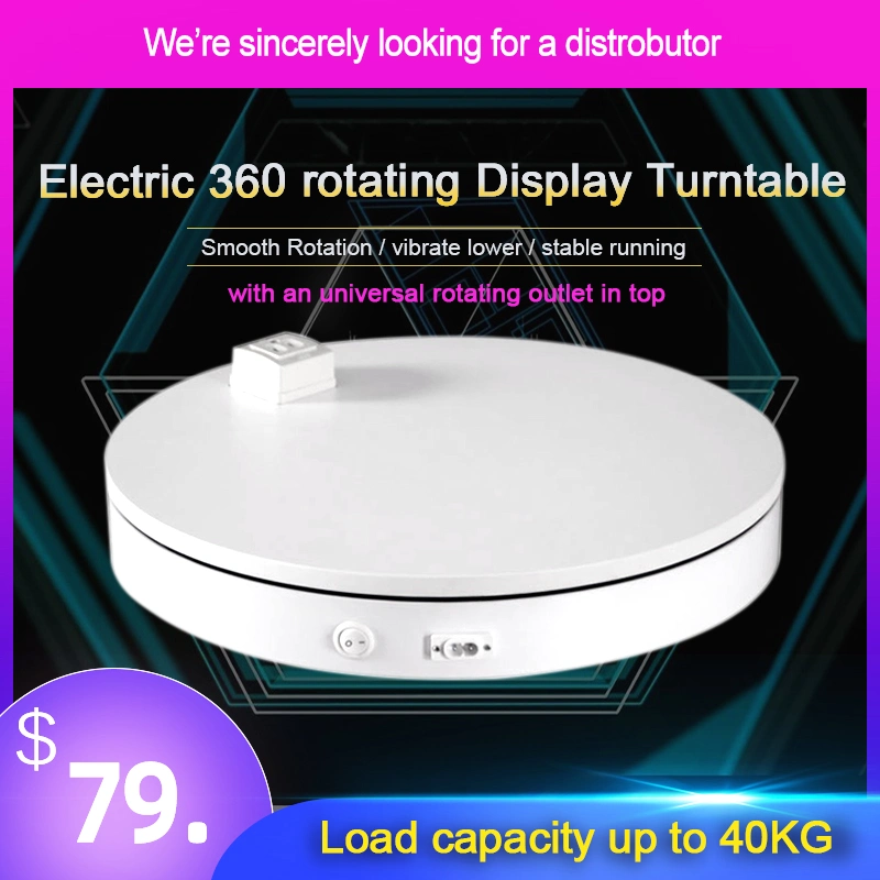 Turntable-Bkl 50cm 360 Display Turntable Heavy Duty 40kg Rotary Table Rotating Outlet in Top