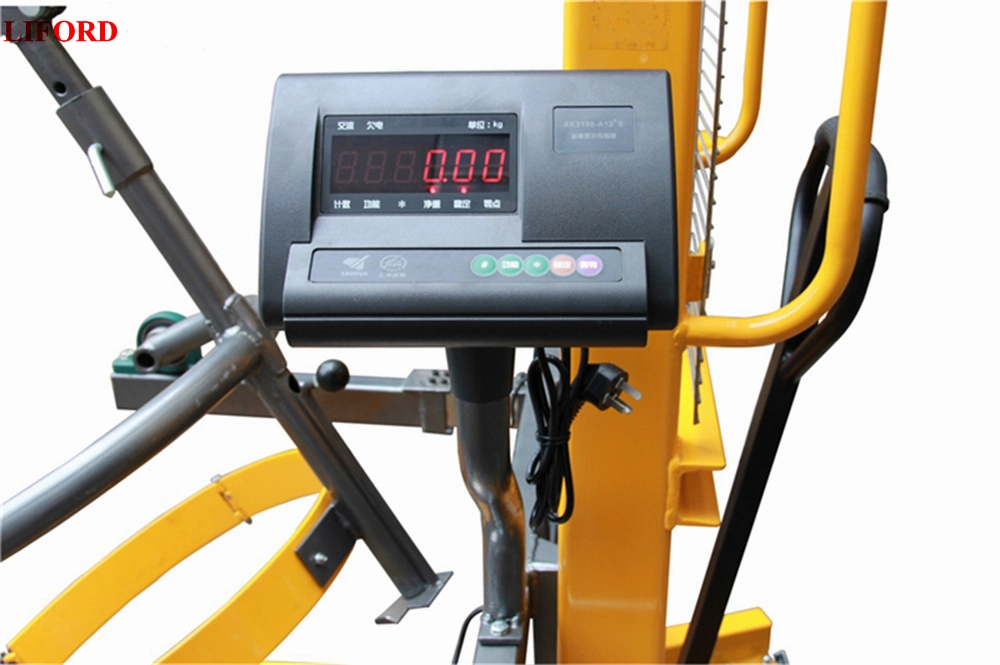 450kg 1.5m Hydraulic Drum Lifter Stacker Drum Lifter Trolley Drum Rotator Da450