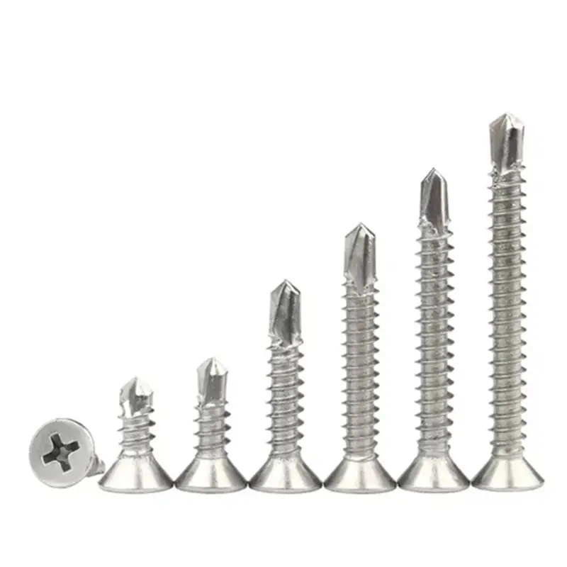 Factory Direct Sale Tail Recessed Countersunk Head Self-Drilling Screws