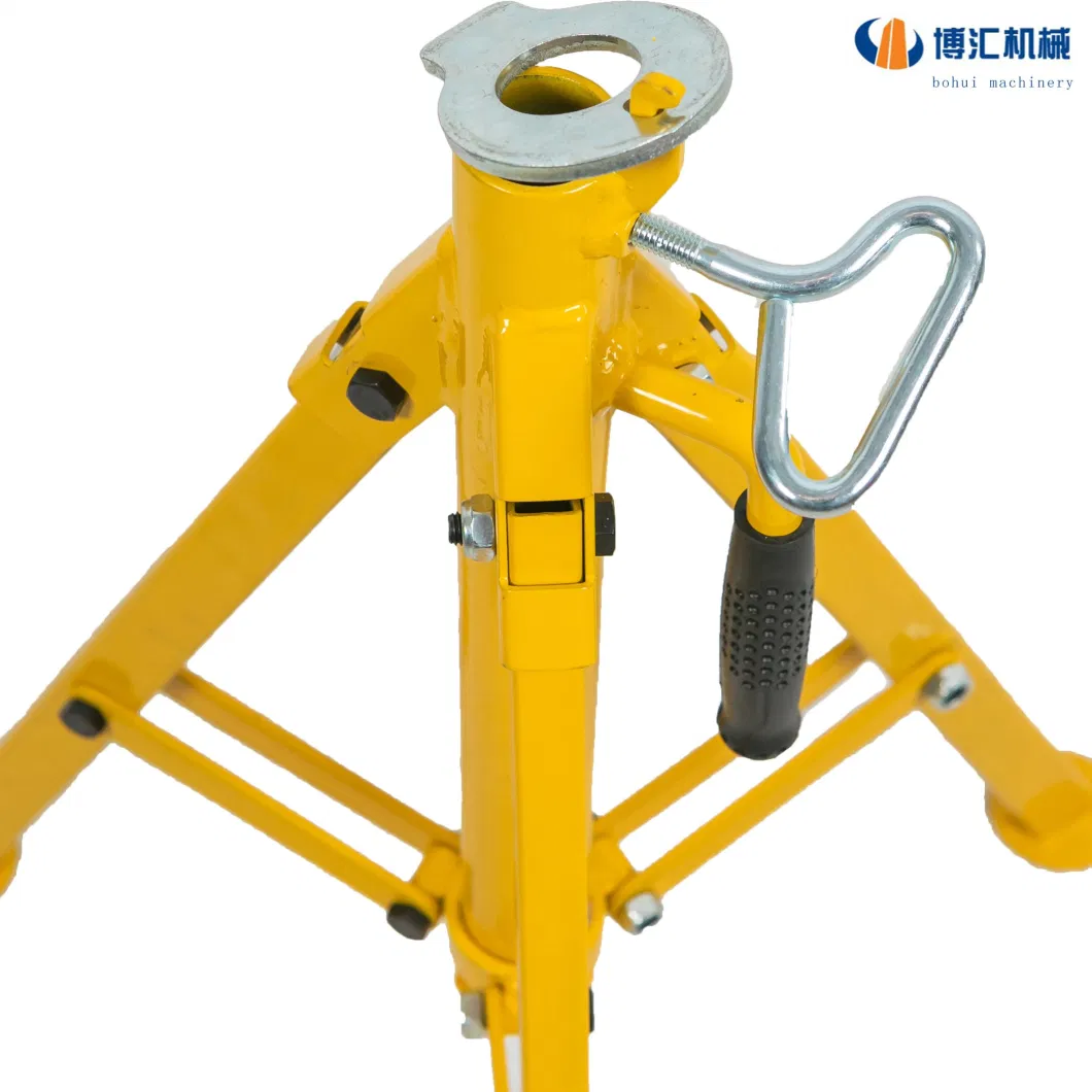 Tripod Support Pipe Rack with Roller Head Pipe Stand 1109 Heavy Duty Steel Pipe Support