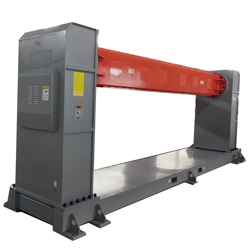 a Dual Column Welding Positioner with a Customizable 1-Axis Frame and a Flippable Angle for Welding Steel