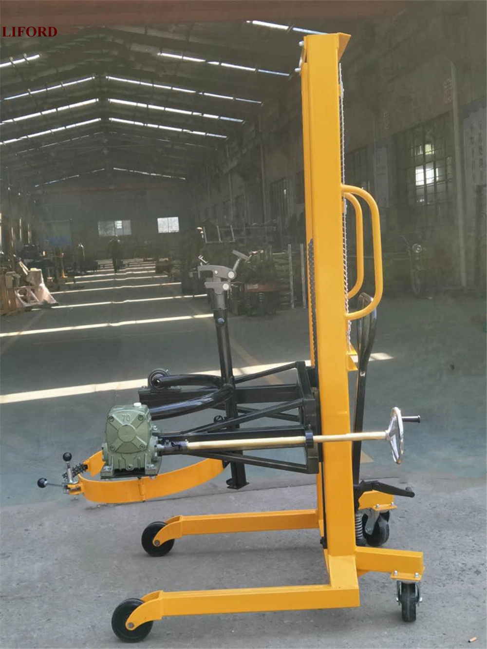 450kg 1.5m Hydraulic Drum Lifter Stacker Drum Lifter Trolley Drum Rotator Da450