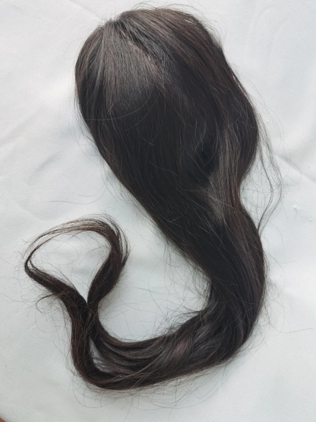 Most-Natural Growing-Looking Custom-Made Silk-Top Injected Lace Human Hair Toupees Made of Remy-Human-Hair