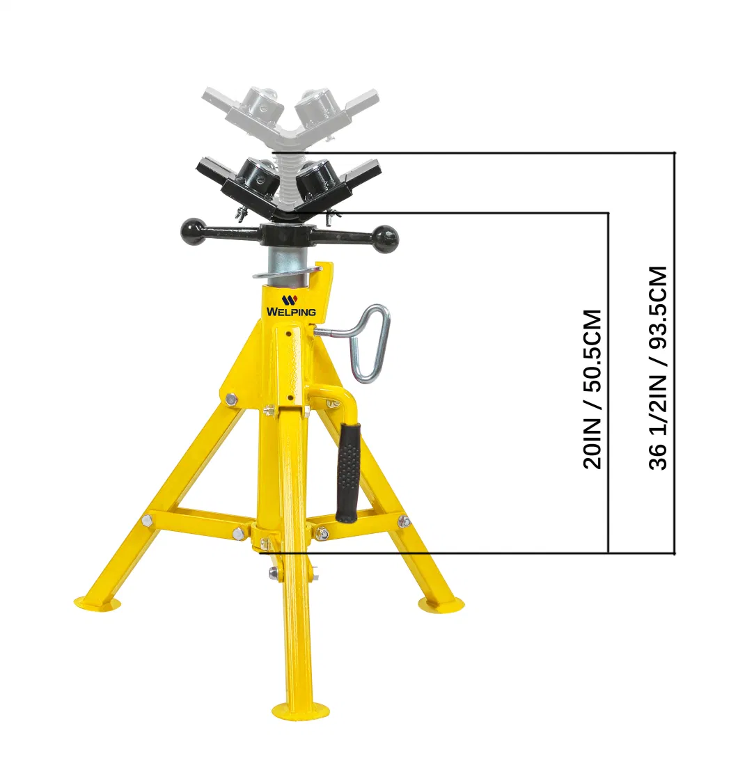 Pipe Jack Stand Heavy Duty Roller Pipe Support Steel Ball Transfer Bracket