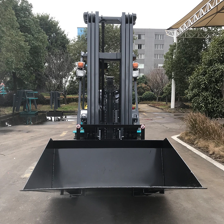 Chinese Manufacturer Ltmg 3 Tonne 3-Stage Full Free Mast Forklift with Hinged Bucket