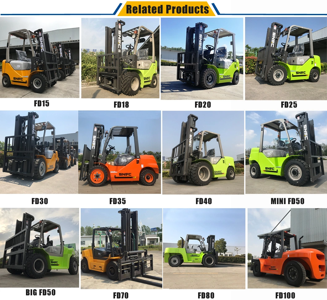 Automatic Hydraulic Forklifts 5ton Diesel with 6m Height