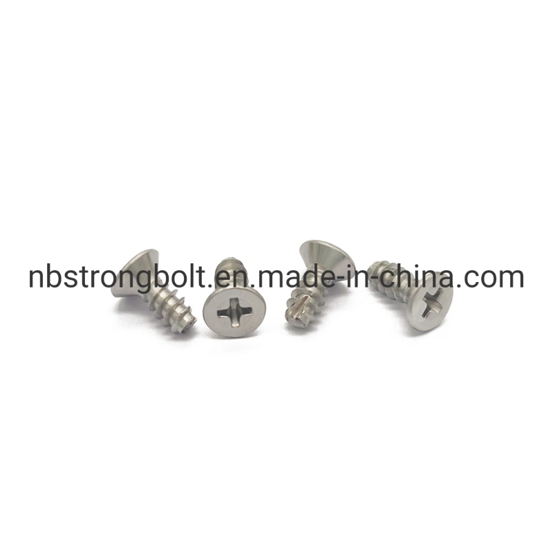 304/316 Stainless Steel Countersunk Head Flat Head Cross Flat Tail Cutting Self - Tapping Screws in-Stock More Than 15years Experience Factory