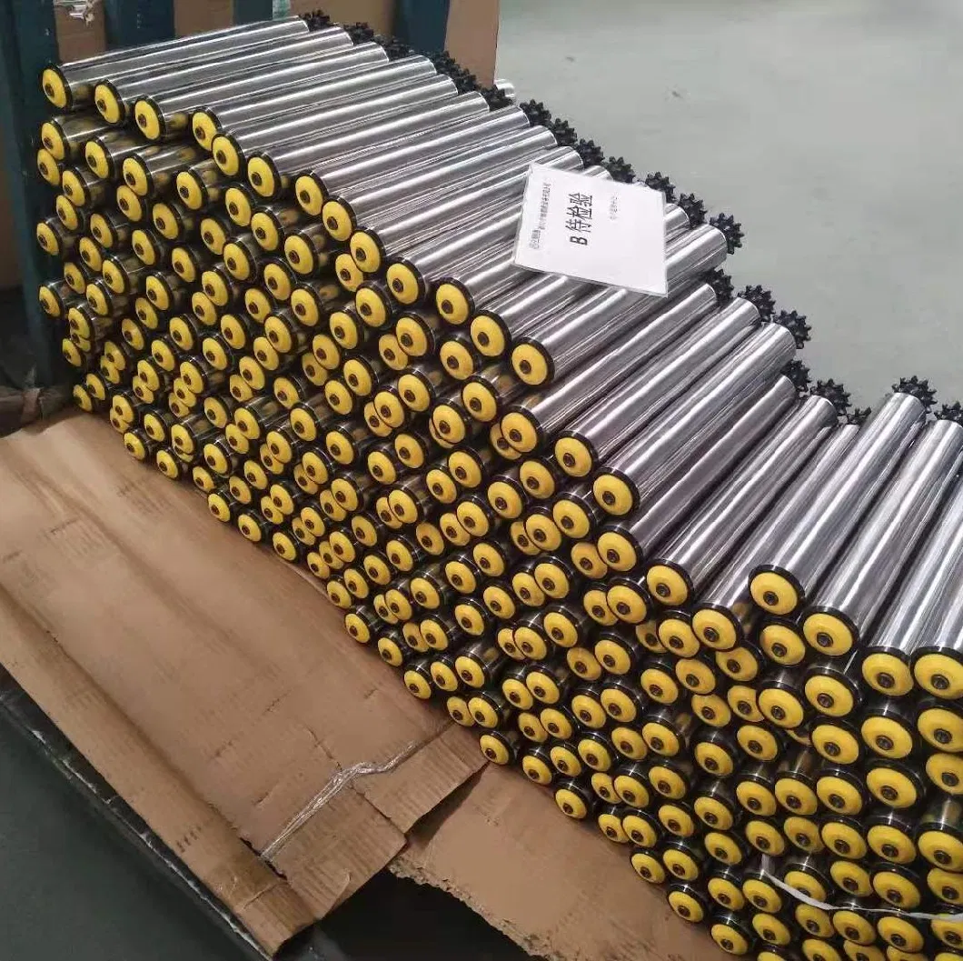 Stable Protection PVC Brand Galvanized Steel 3 Inch Conveyor Roller