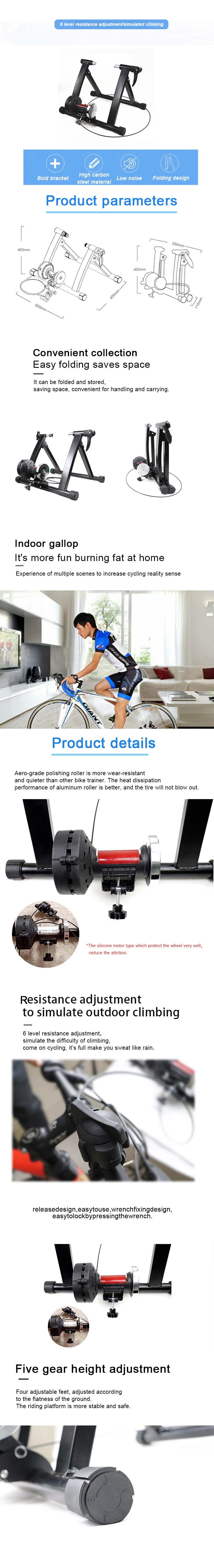Home Gym Fitness Equipments Floor Stand Bike Trainer Stand