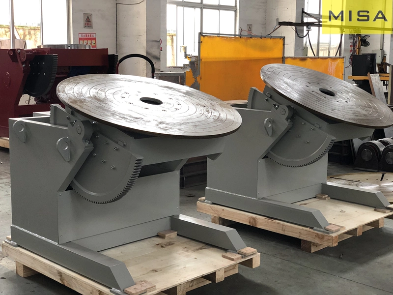 300kg Rotary Positioner Manual Tilting Pipe Turning Table