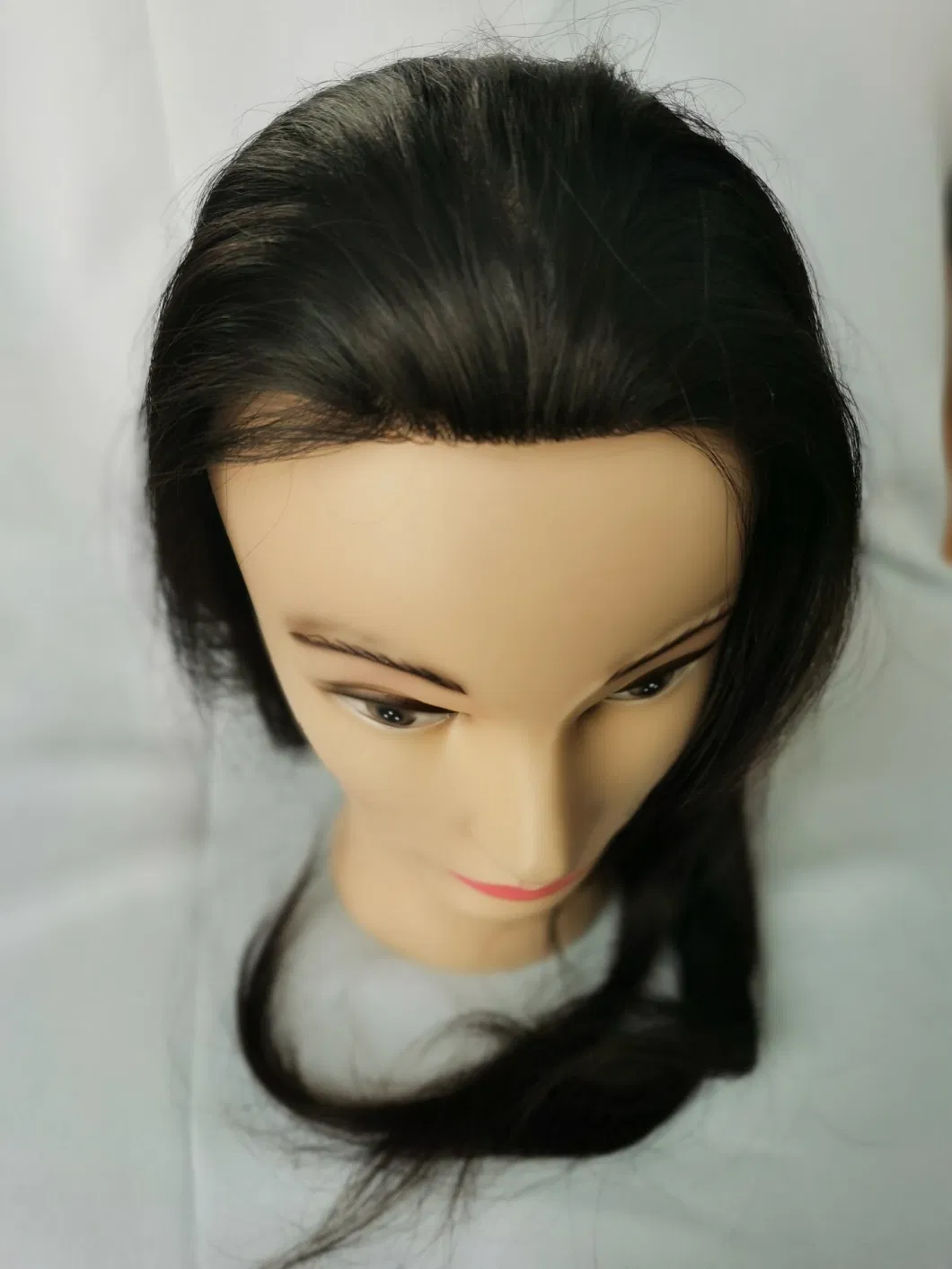 Most-Natural Growing-Looking Custom-Made Silk-Top Injected Lace Human Hair Toupees Made of Remy-Human-Hair