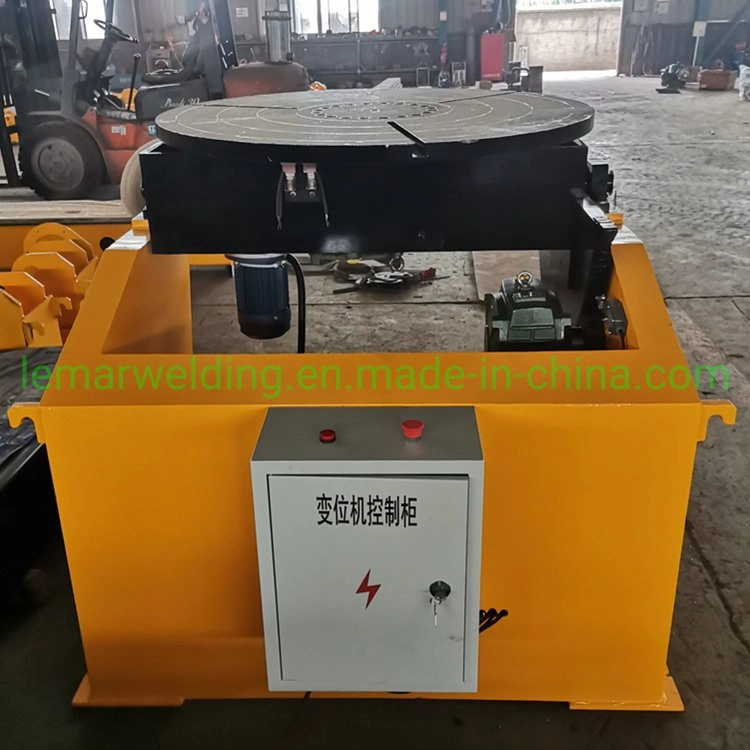 1200mm Table Diameter Variable Speed Automatic Welding Positioner with Foot Pedal and 3 Jaw Chuck