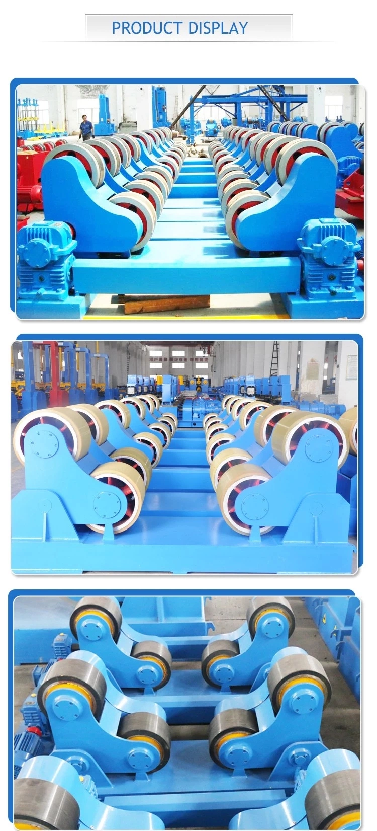 Rotating Pipe Welding Roller Weld Rolling Rotator 300kg for Tank Production Line