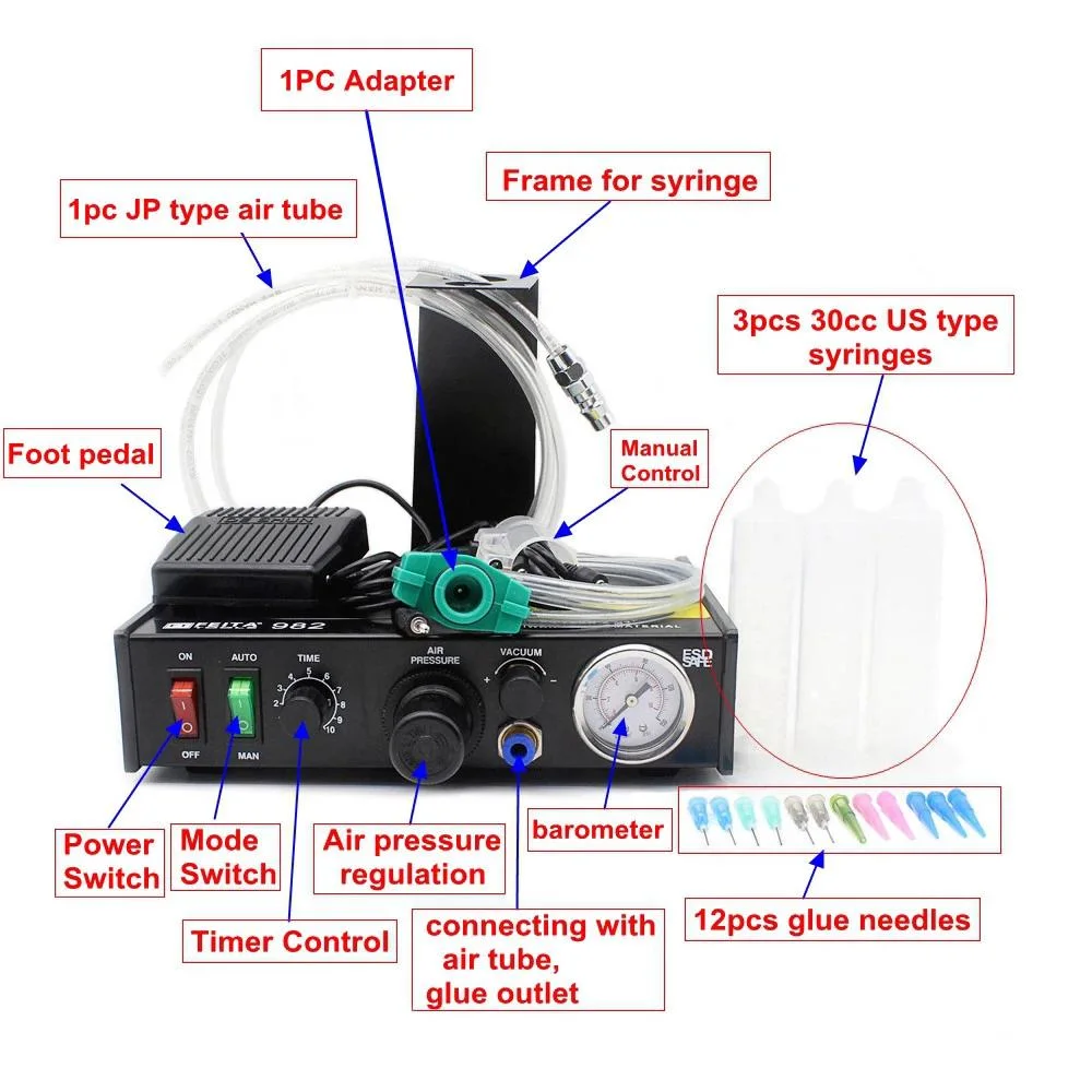 Glue Dispensing Spray Valve MD-Dd-T53311 Automatic Solder Paste/Hot Glue/Epoxy Dispenser Robot