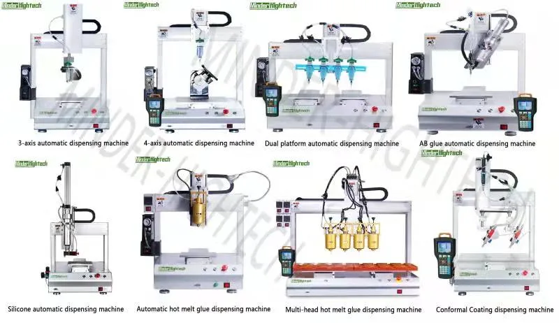 Automatic Bench Top Desktop 3 Axis PLC Programmable High Speed Speaker Glue Dispenser Syringe Glue Dispensing Machine