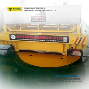 360 Degree Rotation Electric Motorized Turntable Transfer Cart