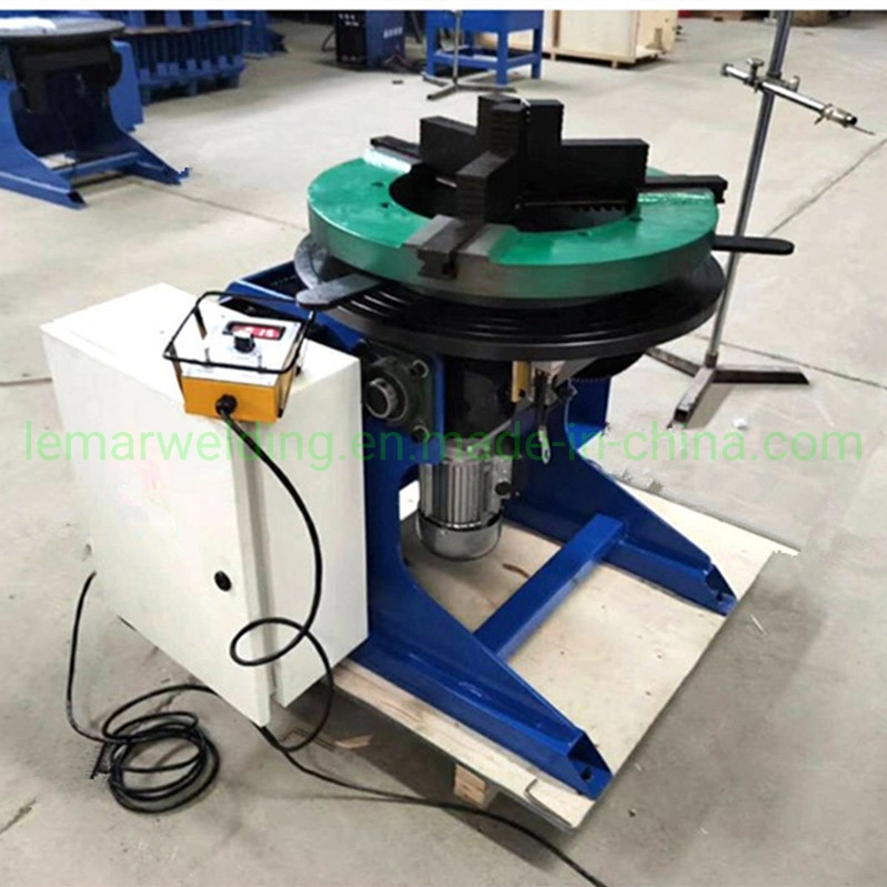 Rotary Welding Positioner Turntable with Self-Centering 3 Jaw Lathe Chuck
