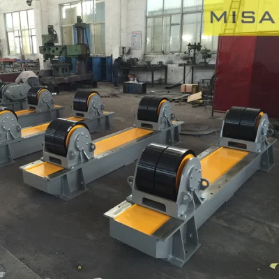 200, 000kg de capacidad de soldadura ajustable de ruedas de poliuretano, equipos de soldadura del tubo de rotador