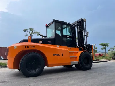 Manipulador de contenedores Forklift Heavy Duty Grua horquilla 16 Ton Diesel Carretilla elevadora para la venta