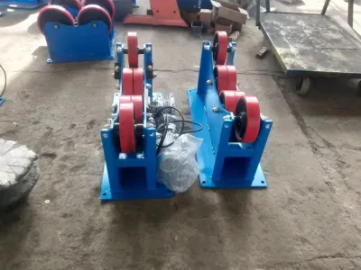 Máquina de soldadura de tubo acodado y rodillo pequeño y girar los rodillos se aplican en el girador y el tubo de posicionamiento de la rotación y el rodillo rotador de tubo de cama