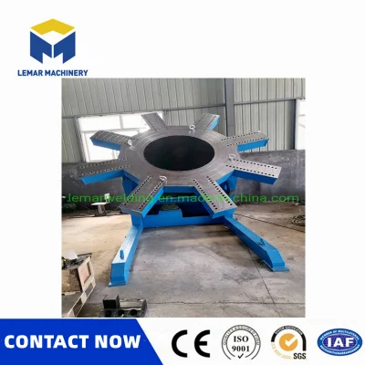 Big Loading 10 Ton 25000mm Diameter giro automático del posicionador de soldadura Tabla