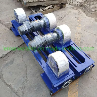 10t de plomo con tornillo ajustable tipo de soldadura soldadura del tubo inclinado rotador de rodillo