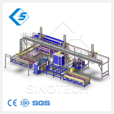 Alimentador automático y descarga automática del sistema IBC soldadora Spot de la jaula del depósito de manipulador de soldadura de 6 grados de libertad 6800.