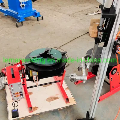 Brida de 300kg de soldadura automática de costura circular de la tabla de giro posicionador