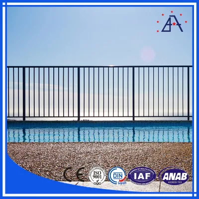 Comercio al por mayor de aluminio negro anodizado perfil/Valla valla de jardín y piscina valla