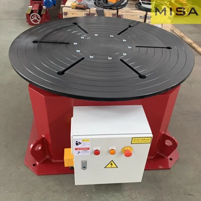 Posicionador de soldadura fijo automático personalizado Turntable, 1000mm de diámetro, el cuadro de Energía Eléctrica