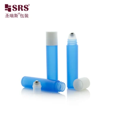 Vaciar 3ml rollo en botella Amber Travel Tamaño PP PCR Contenedor de suero de ojo de plástico con bola de rodillo de masaje