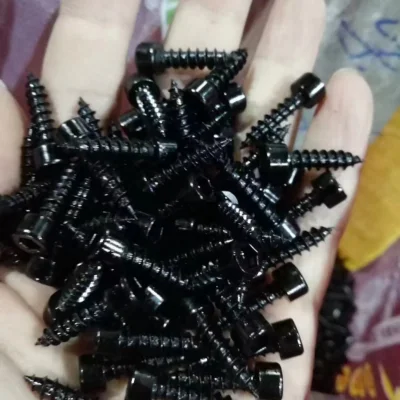 Cabezal de cubeta de perforación con cabezal de cola de taladro con parte rebajada en cruz de acero inoxidable Tornillos